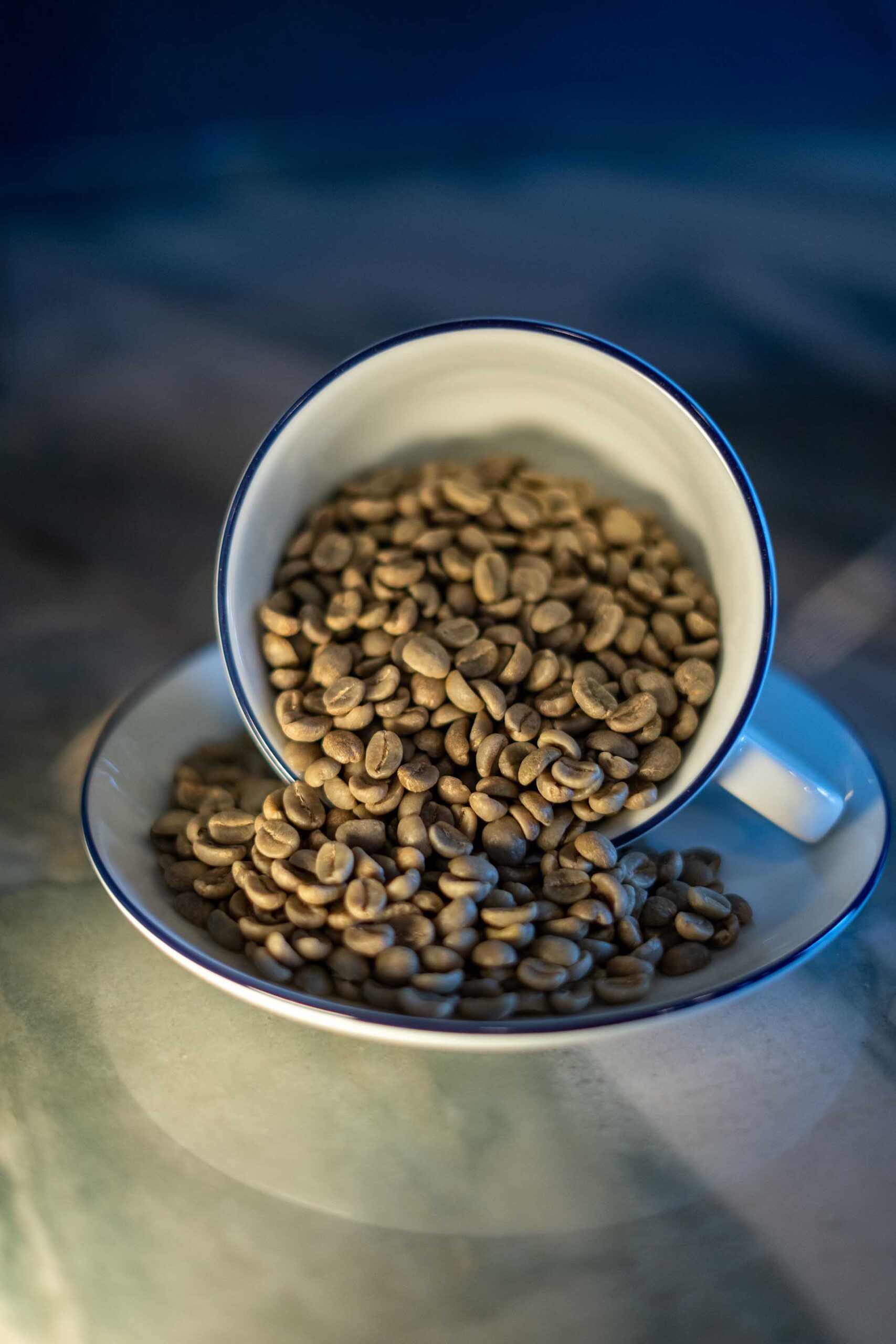 Rustic coffee cup with beans in Prescott AZ Front entrance of John Hancock Barber shop inside Founding Fathers Collective in Prescott